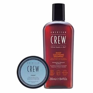 American Crew Fiber Duo with Daily Cleansing Men's Shampoo and Shaving Gel Sample 250Ml.