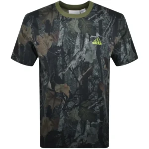 adidas Sportswear Camouflage T Shirt Green