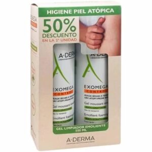 A-Derma EXOMEGA CONTROL EMOLLIENT FOAMING GEL - Pack of 2