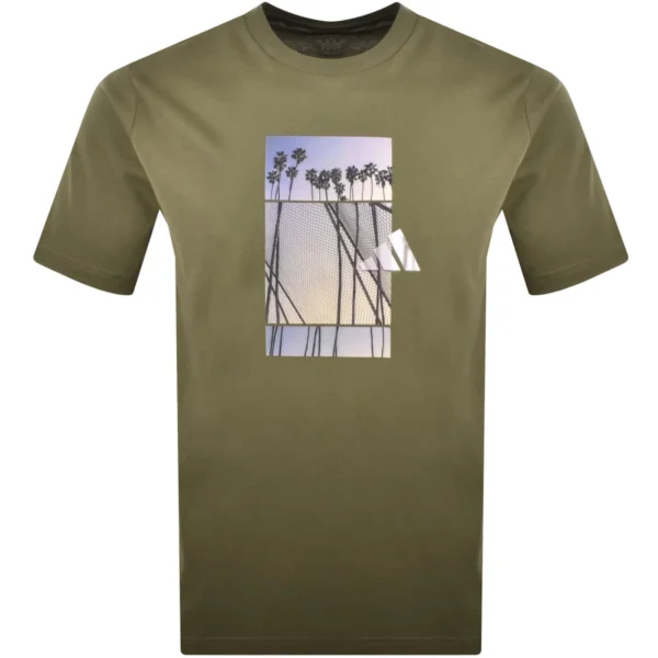 adidas Sportswear Lens Loose Fit T Shirt Green