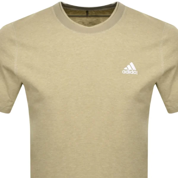 adidas Sportswear Regular Fit Logo T Shirt Beige - Image 3