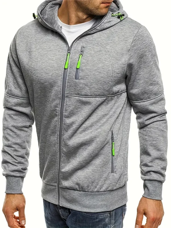 Men's Lightweight 220gsm Polyester Hooded Sweatshirt - Image 2