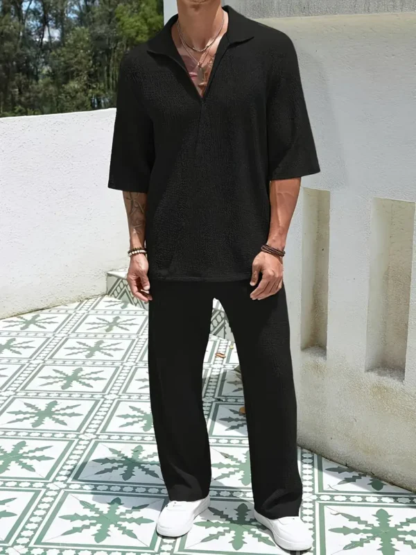 [Two-Piece Set Casual Commuter Pants] Men's Casual Commuter Pants Set - Image 2