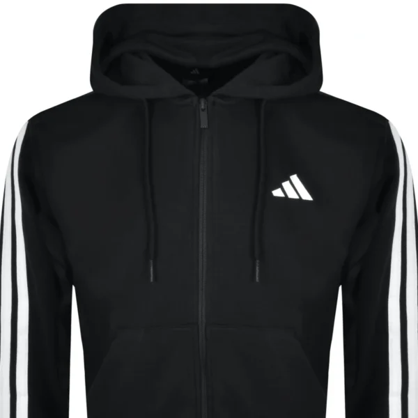adidas Sportswear Three Stripes Hoodie Black - Image 4