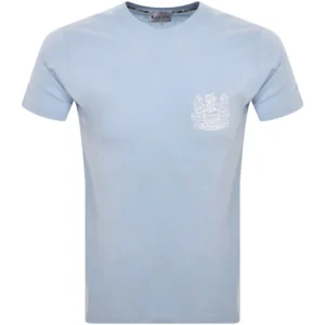 Aquascutum Logo T Shirt Blue